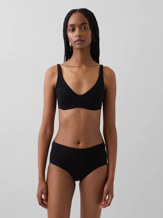 Organic Stretch Cotton Unlined Bra