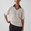 Ouigap Mesh Polo Sweater
