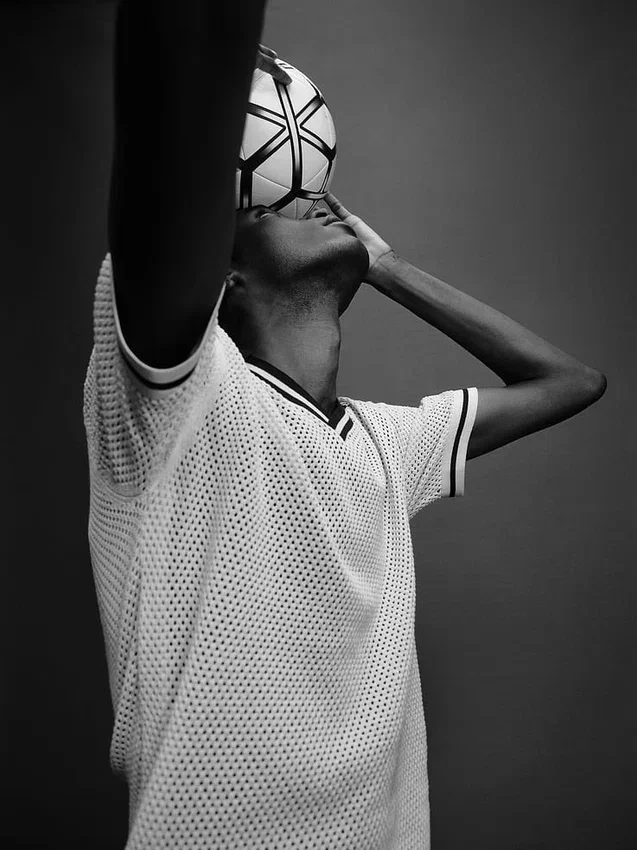 Ouigap Mesh Polo Sweater