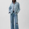 Oversized Denim Shirt Jacket
