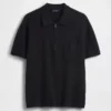 Oversized Quarter-Zip Pocket Polo Sweater