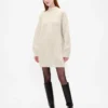 Oversized Turtleneck Mini Sweater Dress