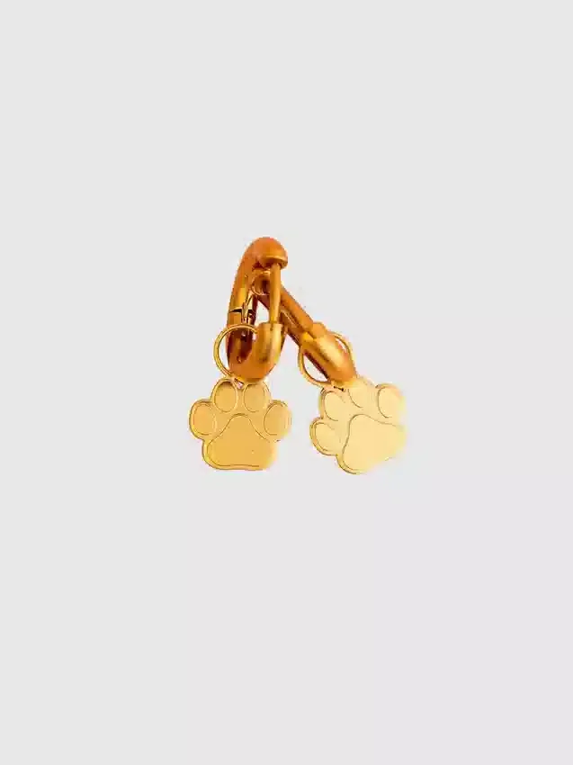 Pierced Co Paw Print Charms for Huggie Earrings