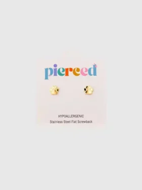 Pierced Co Paw Print Screwback Earrings