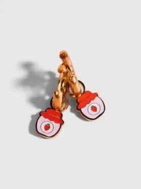 Pierced Co Strawberry Jam Charms for Huggie Earrings