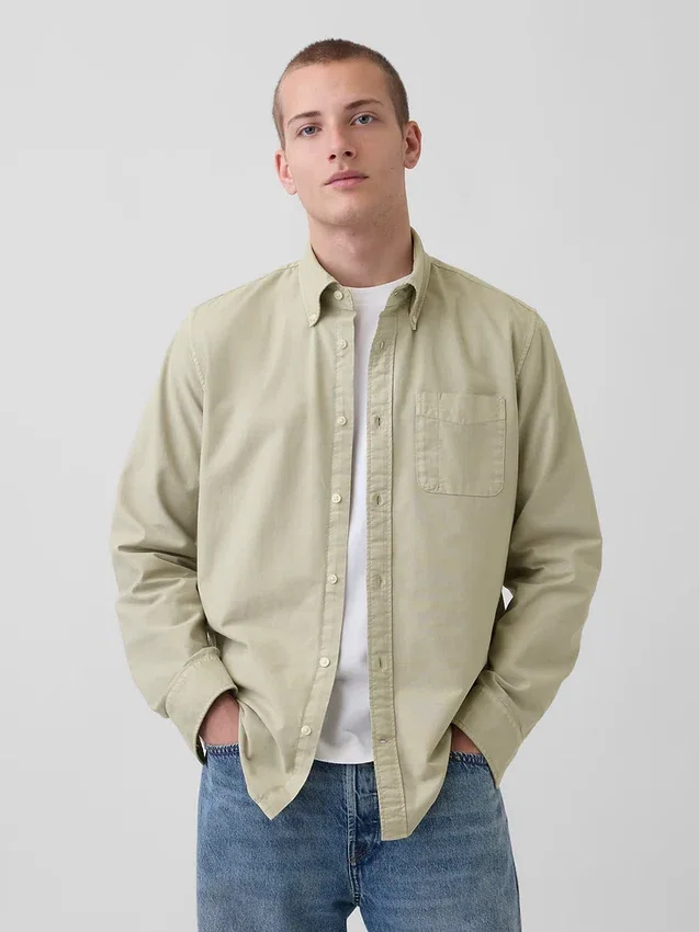 Plaid Oxford Button-Down Shirt
