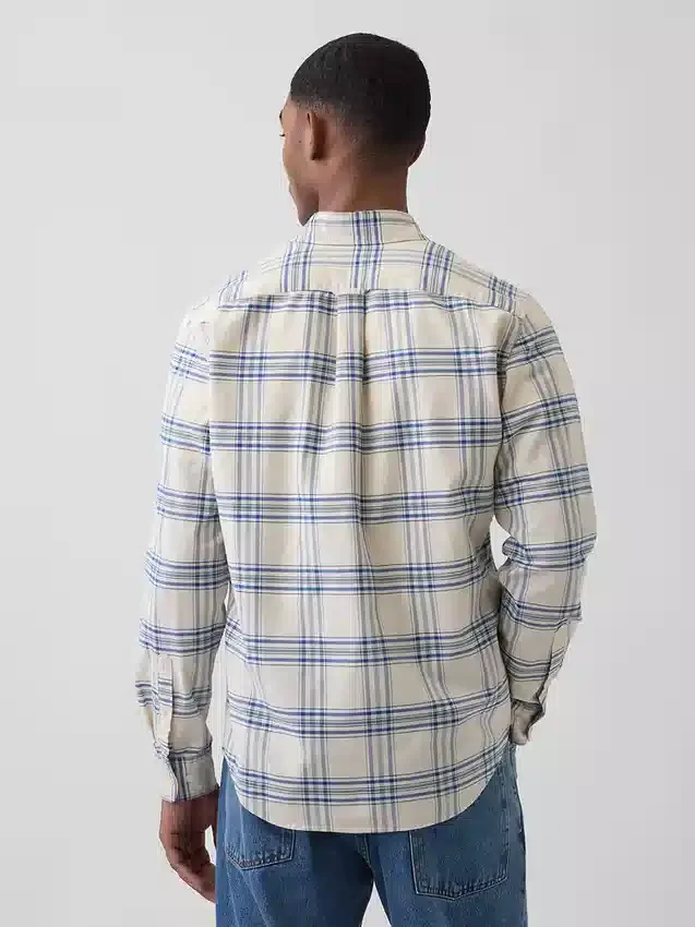 Plaid Oxford Button-Down Shirt