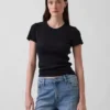Pointelle Crewneck T-Shirt