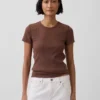 Pointelle Crewneck T-Shirt