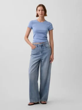 Pointelle Crewneck T-Shirt