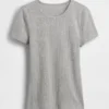 Pointelle Crewneck T-Shirt