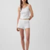 Pointelle Lettuce-Hem Pj Cami