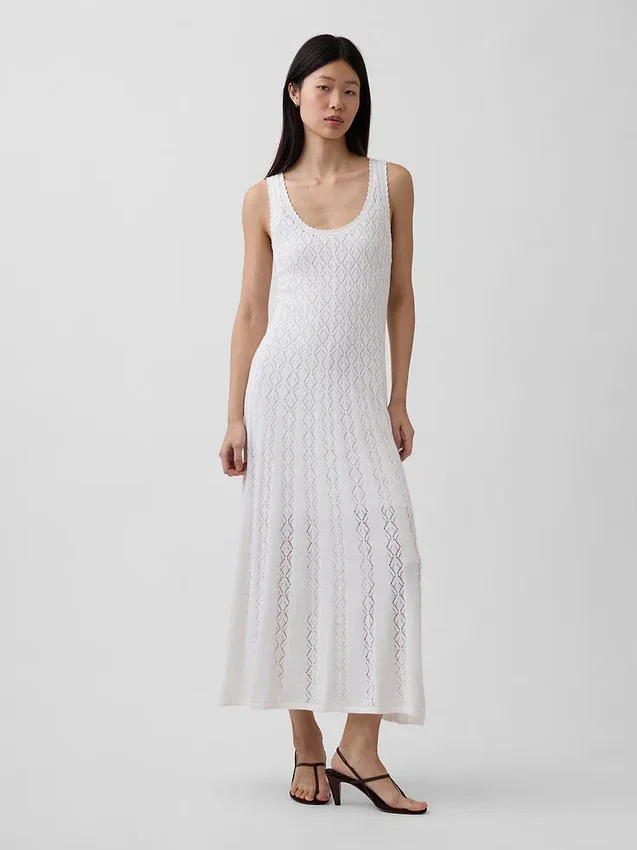 Pointelle Maxi Dress