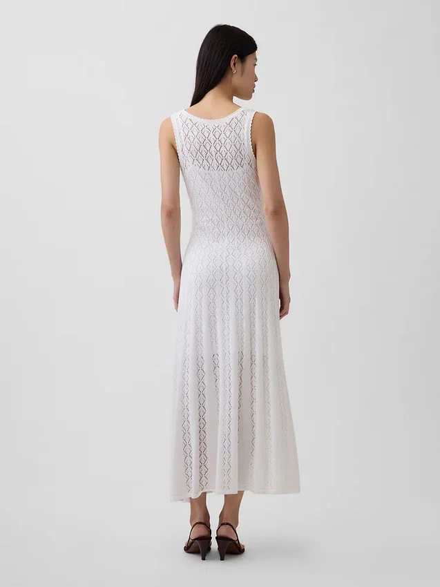 Pointelle Maxi Dress