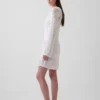 Pointelle Mini Sweater Dress
