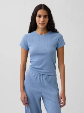 Pointelle Pj T-Shirt