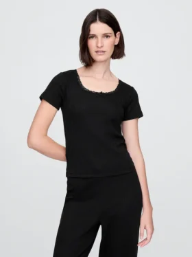 Pointelle Pj Top