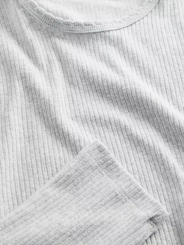 Pointelle Rib T-Shirt