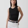 Pointelle Shell Tank Top