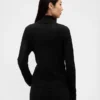 Pointelle Turtleneck Sweater