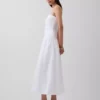 Poplin Drop-Waist Maxi Dress