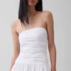 Poplin Drop-Waist Maxi Dress