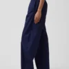 Poplin Easy Barrel Pants