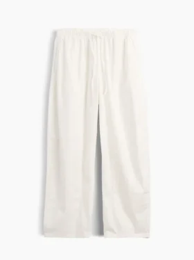 Poplin Easy Double-Knee Barrel Pants