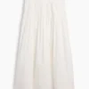 Poplin Pintuck Maxi Skirt