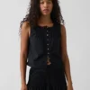 Poplin Pintuck Shell Top