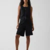Poplin Pintuck Shell Top