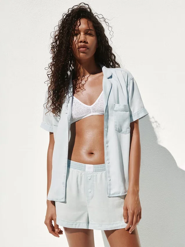 Poplin Pj Boxer Shorts