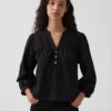 Poplin Popover Top