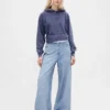 Printed Baggy Sweatpant Jeans