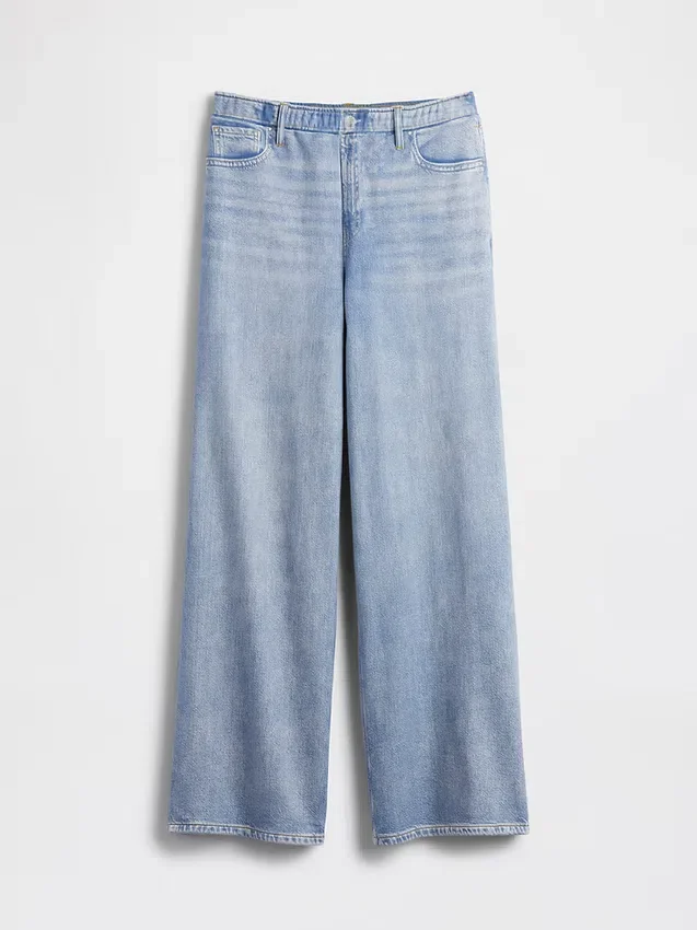 Printed Baggy Sweatpant Jeans