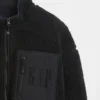 Recycled Sherpa Oversized Logo Zip Jacket