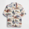 Relaxed Camp Collar Shirt