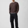 Relaxed Crewneck Crop Sweater