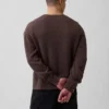 Relaxed Crewneck Crop Sweater