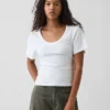 Rib Scoop T-Shirt