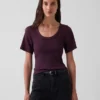 Rib Scoop T-Shirt