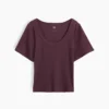 Rib Scoop T-Shirt
