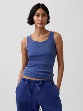 Rib Scoop Tank Top