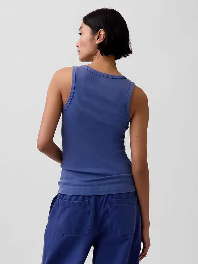 Rib Scoop Tank Top