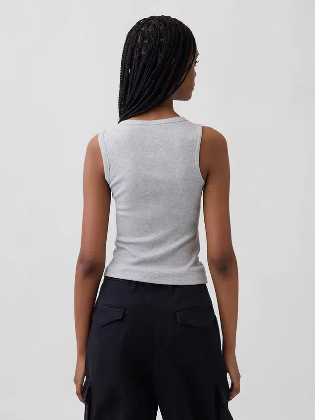 Rib Scoop Tank Top