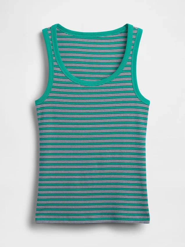 Rib Scoop Tank Top