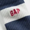Rugby Stripe Logo Crew Socks
