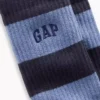Rugby Stripe Logo Crew Socks