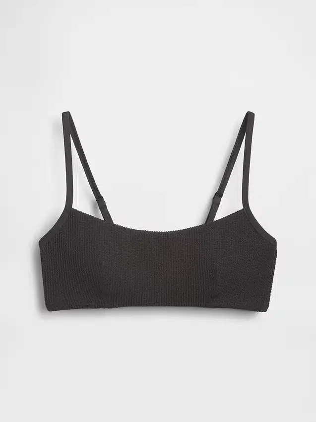 Scoop-Neck Rib Bikini Top