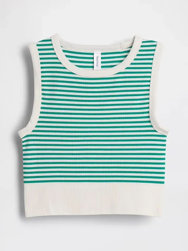 Seamless Rib Crop Tank Top